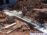 Installing rebar along foundation wall and footings at column line 6.5 (G-C.7) Facing South-East (800x600).jpg